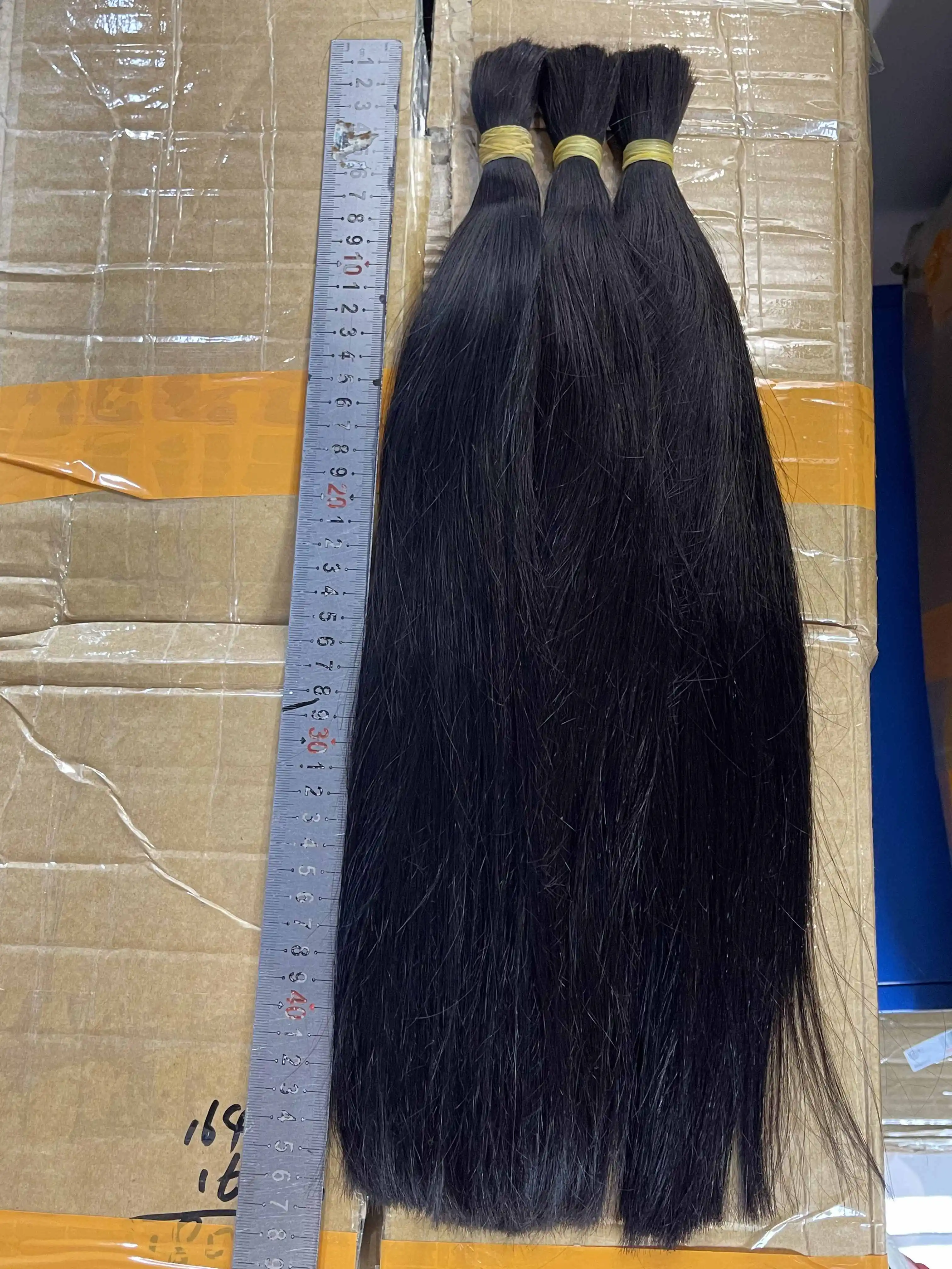 Straight Human Hair Bulk For Braiding Extensiones Cabelo Humano Natural Balck Virgin Weaving Unprocessed No Bulk Human Hair