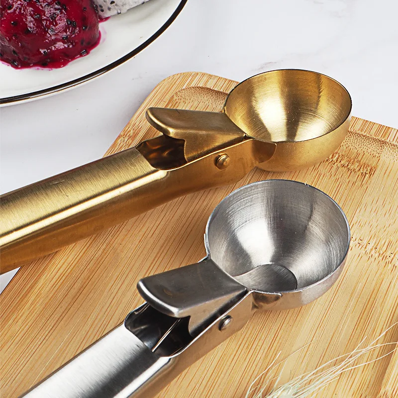 Ice Cream Scoop Cuchara de helado de acero inoxidable con gatillo