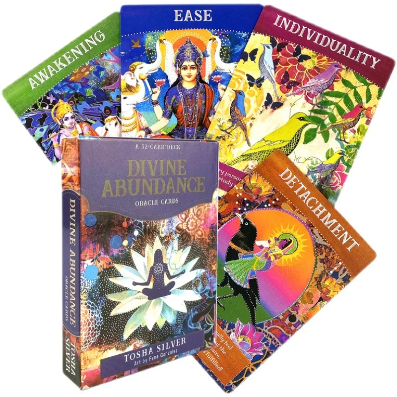 ๐ธ Divine Abundance Oracle Deck โ Intuitive 44-Card Set with English Guide 2