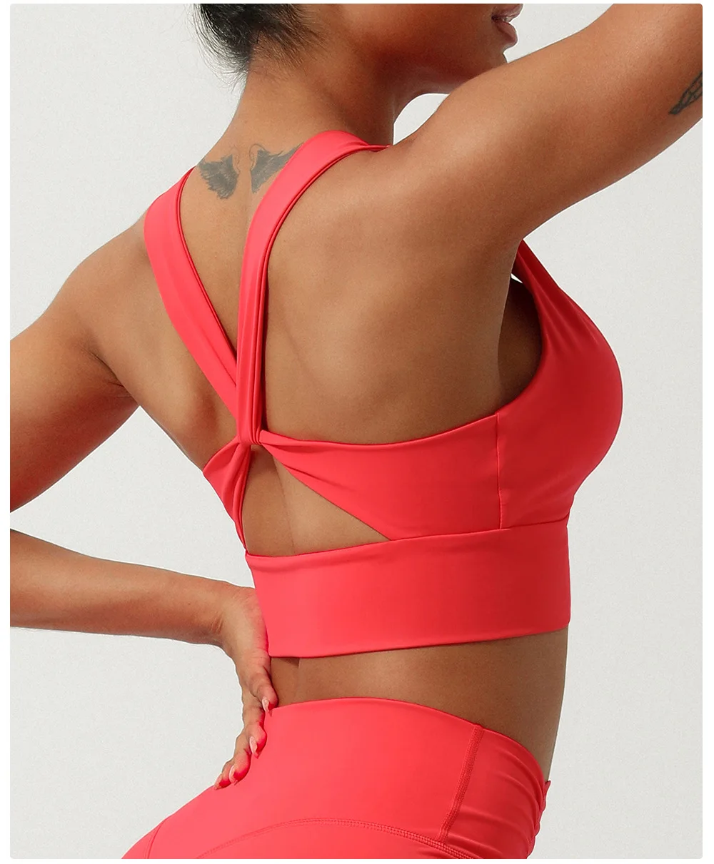 Cross Strap Sports Bra in Action