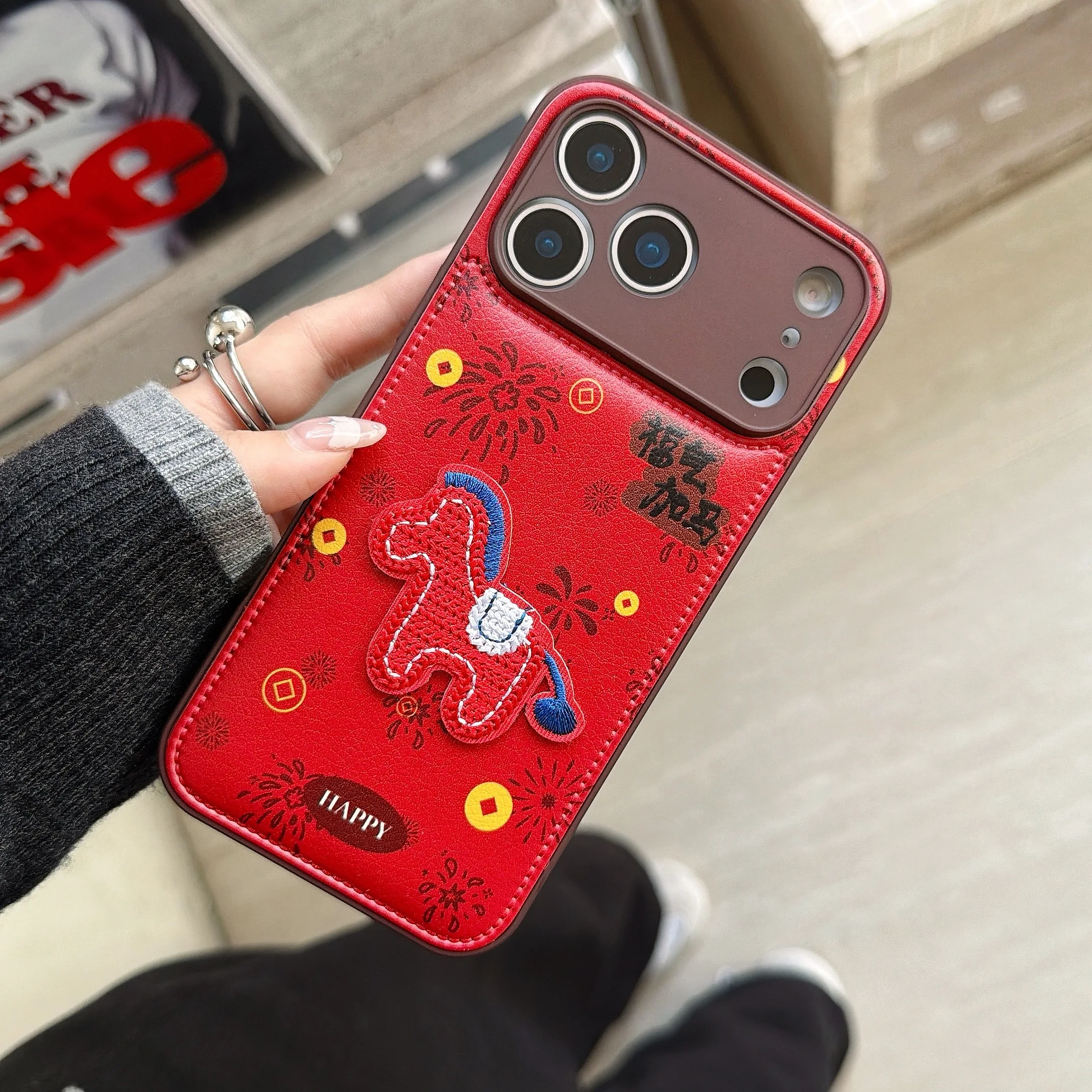 Adorable Cartoon Pony New Year Phone Case