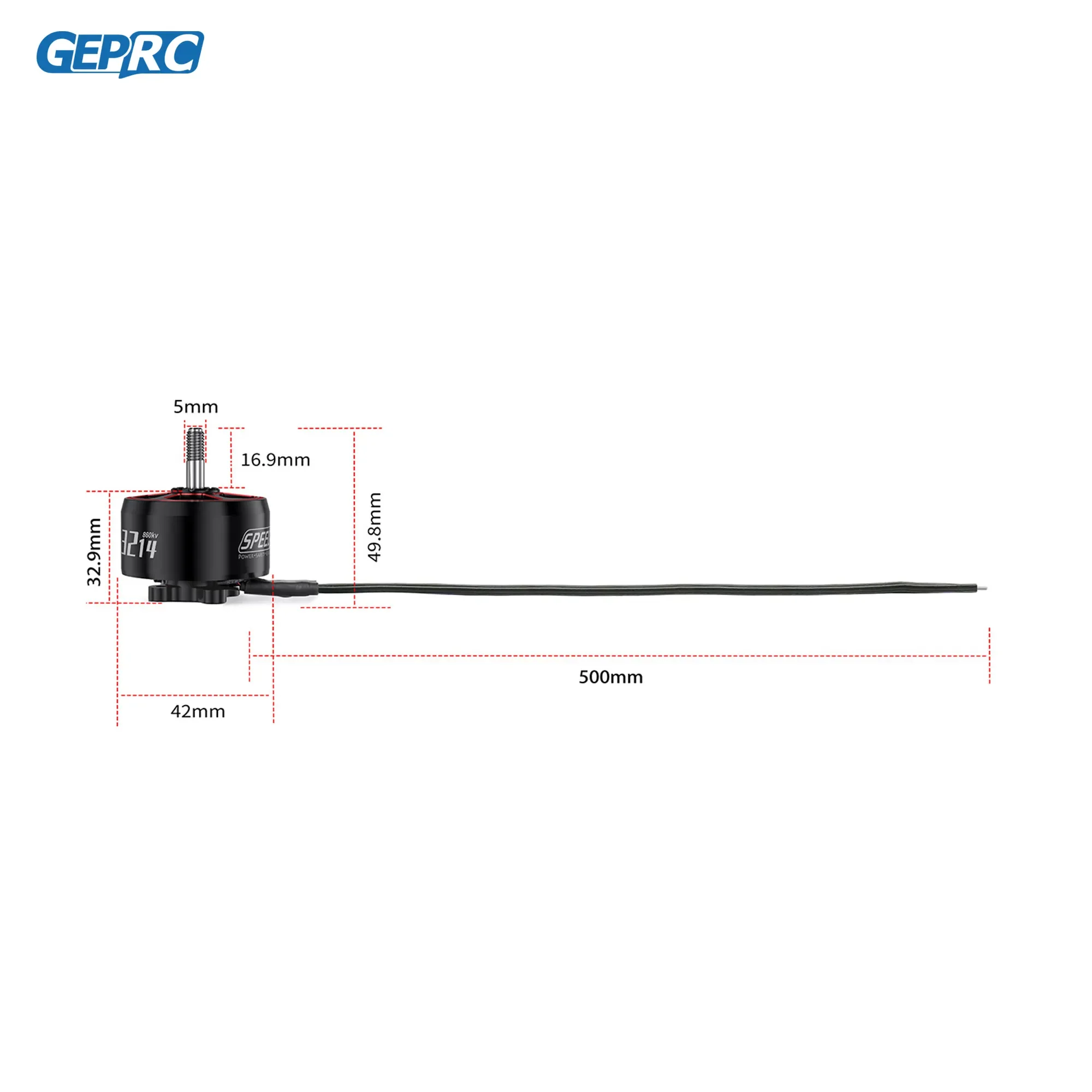 GEPRC SPEEDX2 3214 860KV Motor 9-10 Inch Long Range FPV Drone 6S Brushless Motor FPV RC Multicopter Racing Drone Parts DIY PART