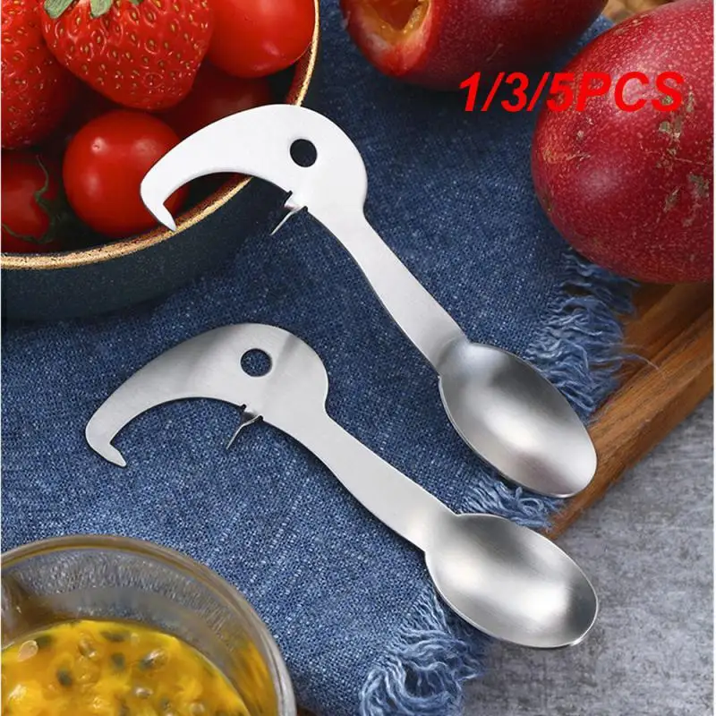 1/3/5PCS Fruit Sheller Portable Stainless Steel Opener Shell Opener Corrosion-resistant Kitchen Gadgets Small Size Spoon