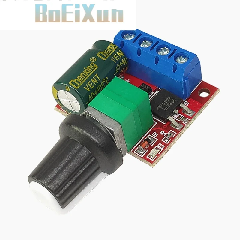 

2Pcs / Mini 5A PWM Max 90W DC Motor Speed Controller Module 3V 6V 12V 24V 35V Speed Control Switch LED Dimmer Newest