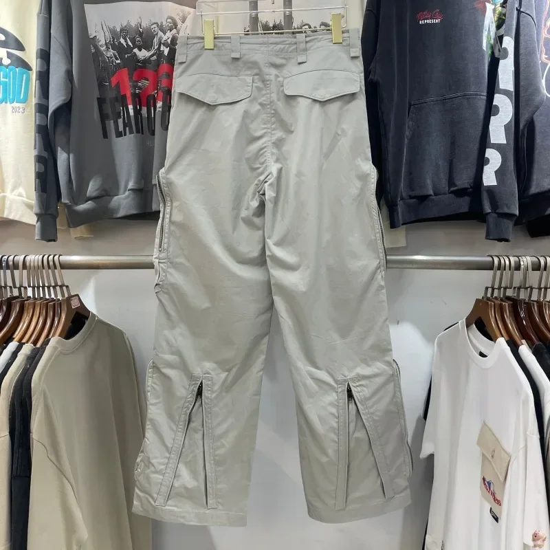 

New Cactus Jack Multi Pocket Functional Pants Jogger Men Women Loose Clothing Cargo Overalls Trousers Hip Hop