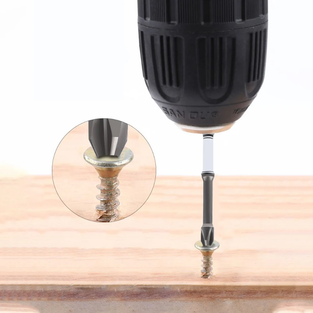 

1Pc Double Head PH2 Cross Screwdriver Bit 1/4'' Hex Shank Impact Screwdrivers Bit For Electric Drills Hand Tools 50-150mm