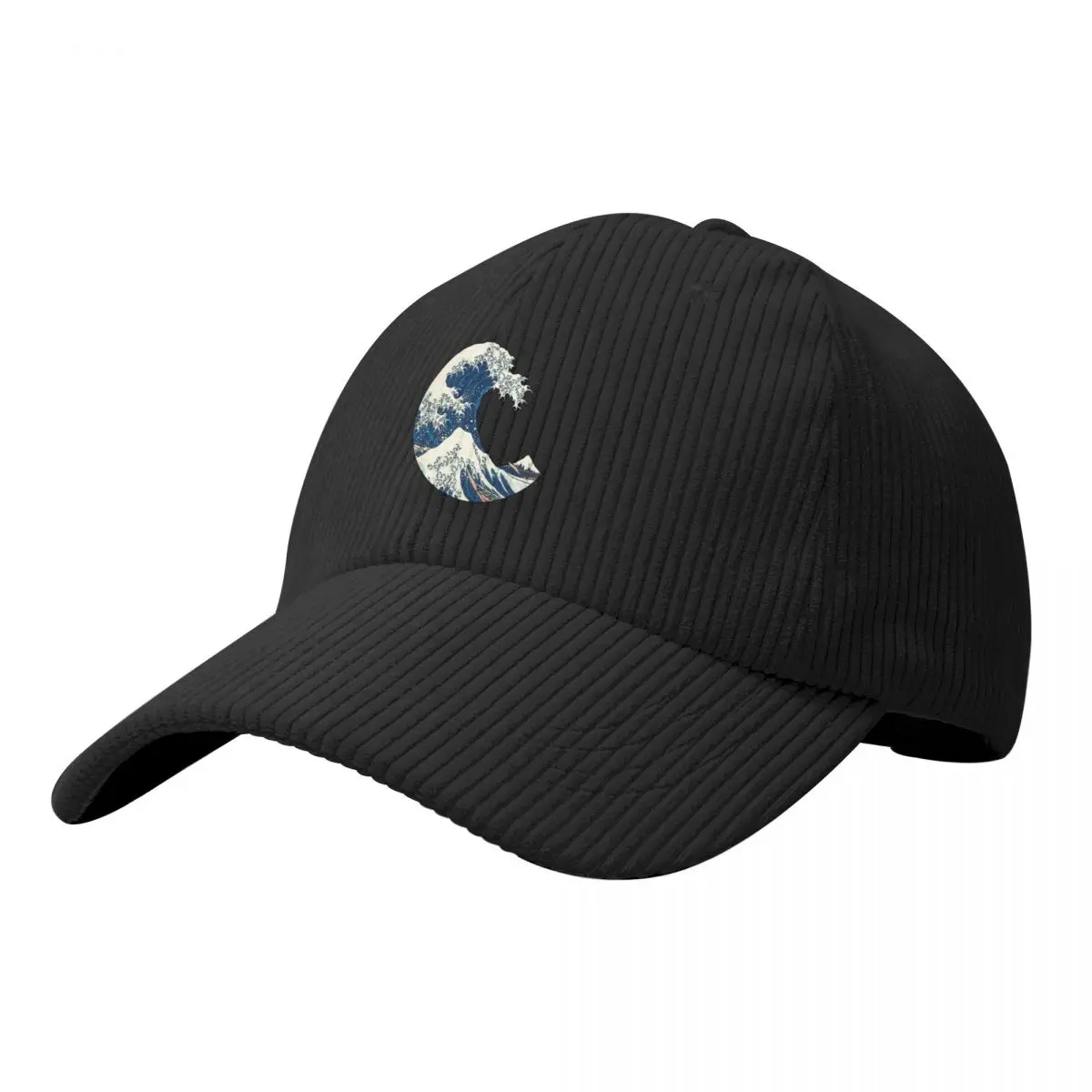 

The Great Wave Off Kanagawa Corduroy Baseball Cap black Ball Cap For Women 2024 Men's