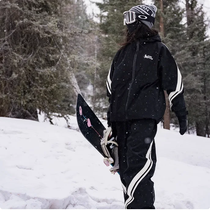 Best Cheap Jacket Pants Set Women's Winter Sportswear: Waterproof