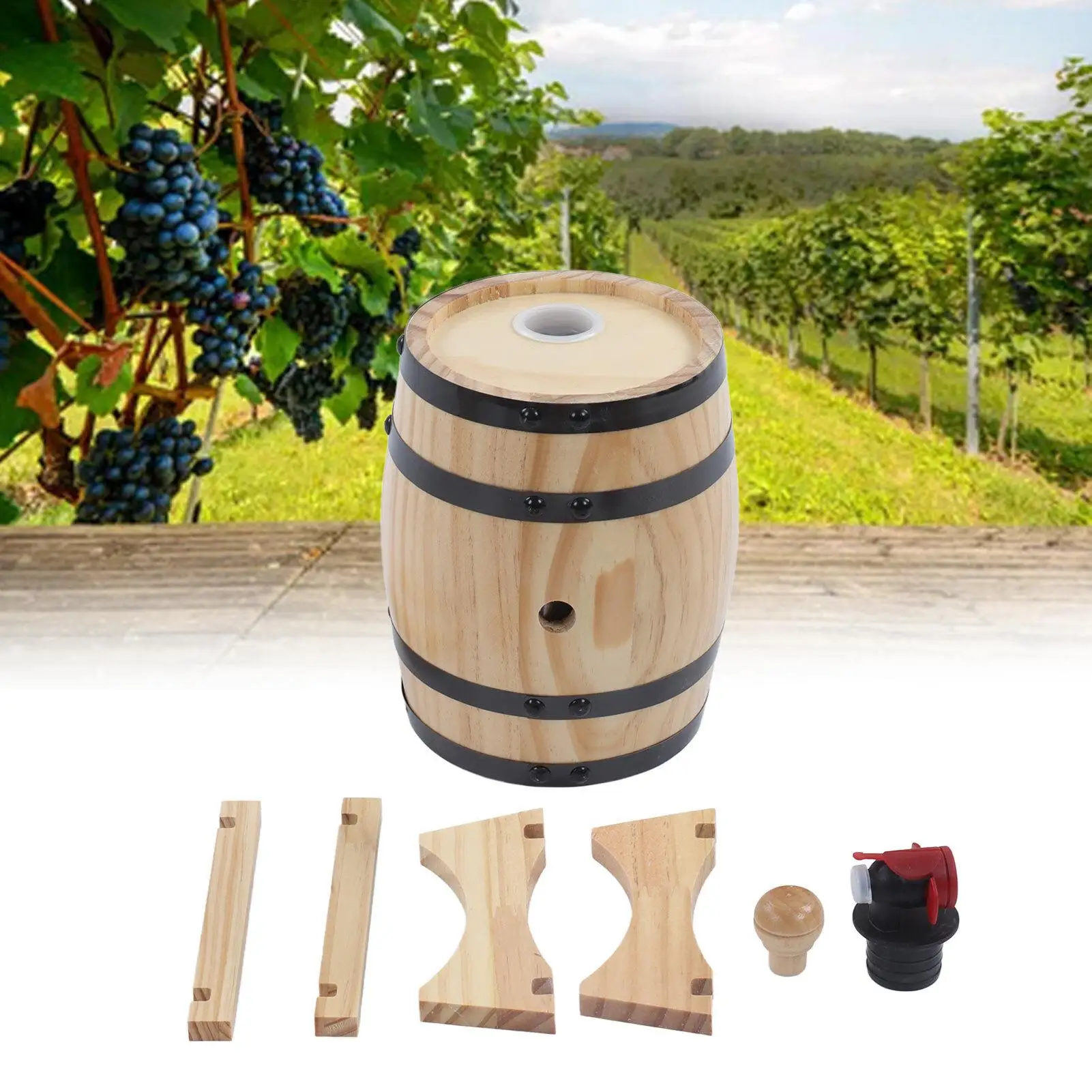 1L 3L 5L Wine Oak Barrels for restaurant Bar Decor
