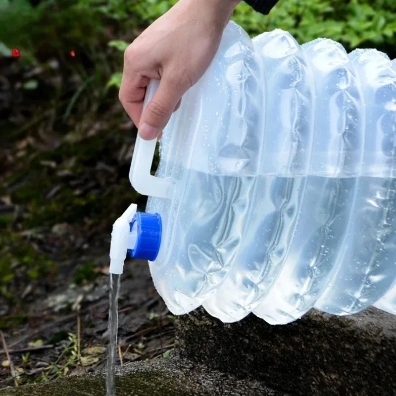 Foldable Outdoor Water Carrier - Collapsible Drinking Tank, Portable Water Bag Container for Camping Hiking Picnic Emergency