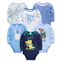 Kavkas – Barboteuse de Bébé, Garçon et Fille à Manches Longues de 0-12 Mois, Body, Grenouillère de Nouveau-Né, de Bébés,100 % Coton, 6 Pièces, 3 Pièces 5