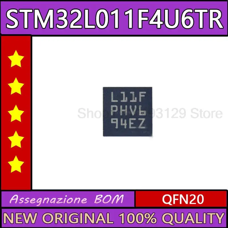 

5PCS Original STM32L011F4U6TR STM32L011F4 L11F QFN20 Microcontroller IC Chip