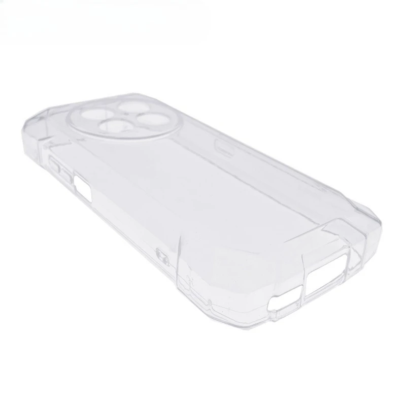 Transparent Black Soft TPU Protective Phone Case - Blackview Rock 2 Series