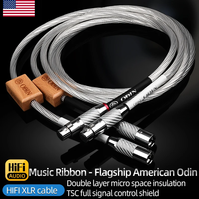 

Аудиокабель ODIN Hifi XLR, стерео-кабель из высокочистого углеродного волокна с разъемом XLR «Папа-мама» для микрофона и миксера