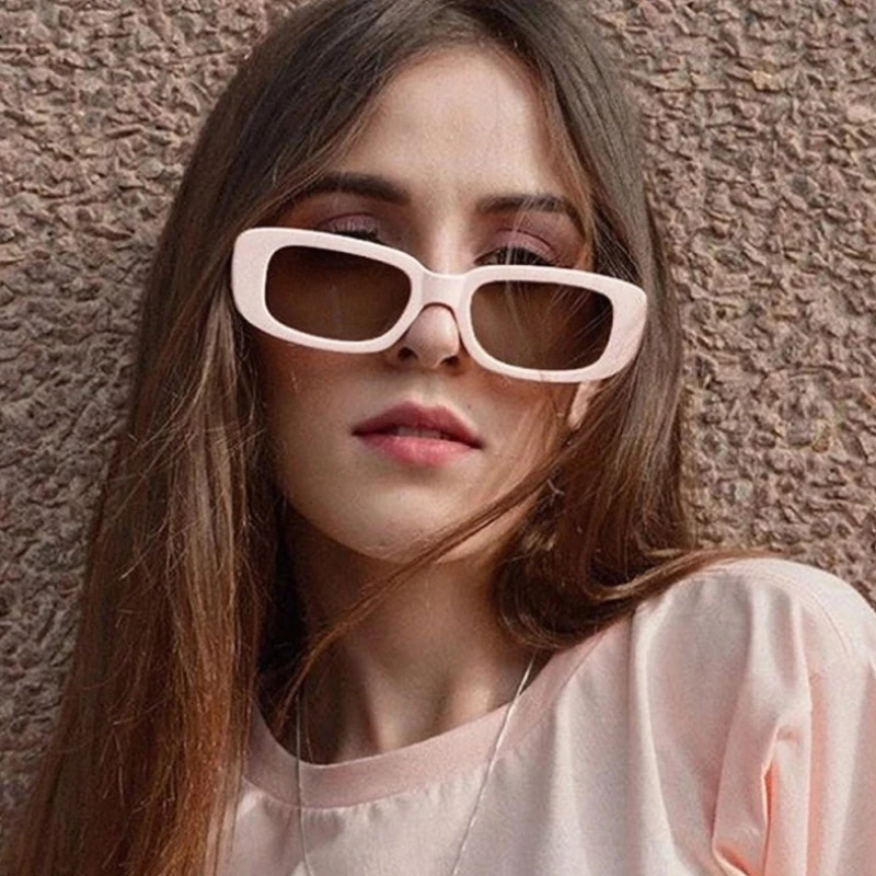 

Очки солнцезащитные женские квадратные, небольшие прямоугольные Прозрачные солнечные очки, ультралегкие Роскошные брендовые винтажные цветные зеркальные очки с антибликовым покрытием