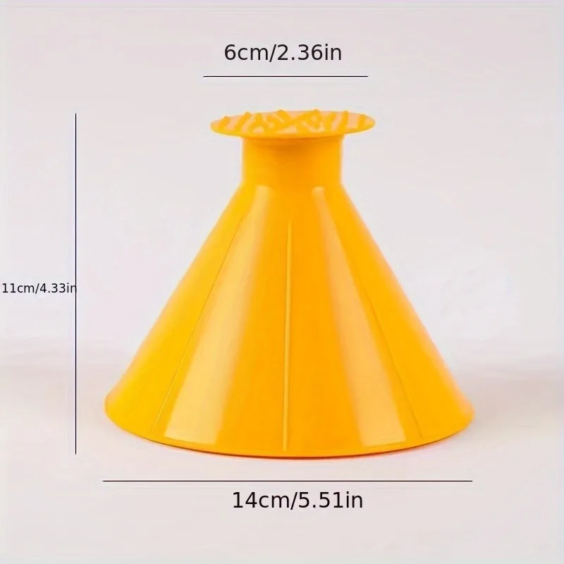 1Pc Snow remover windshield cone deicing tool car window windshield ice scraper funnel