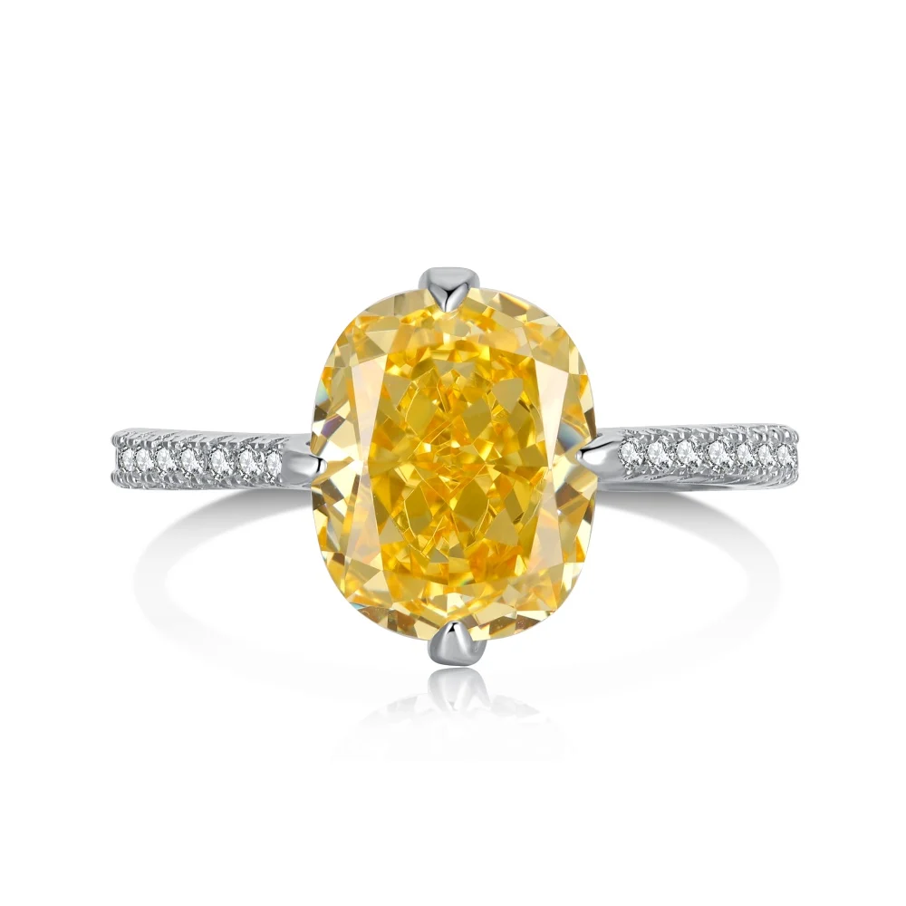 

Factory Hot Selling Sterling Silver Ring Inlaid Dove Egg Zircon Ring