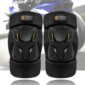 1 Pair Knee Elbow Protection Pads Shock Absorption Keep Warm Riding Elbow Guard Knee Pads Safety Protector for Outdoor Sports