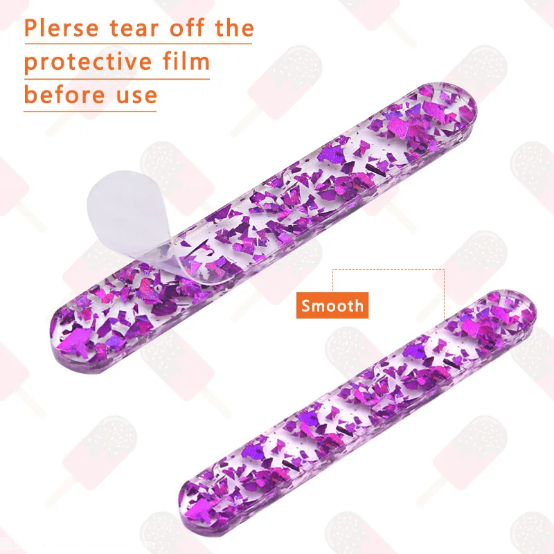 Description Picture 4 of item20Pcs Acrylic Ice Cream Sequined Stick Summer New Homemade Popsicle Accessories Reusable Color Mold DIY Kitchen Model Stick