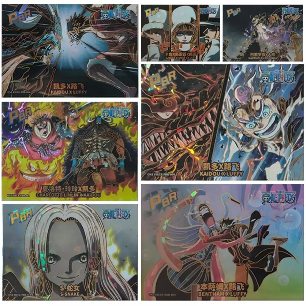 Anime One Piece Pbr Series Charlotte Linlin Trafalgar D. Water Law Eustass Kid Collection Card Giocattoli Per Bambini Scheda Di Gioco Da Tavolo
