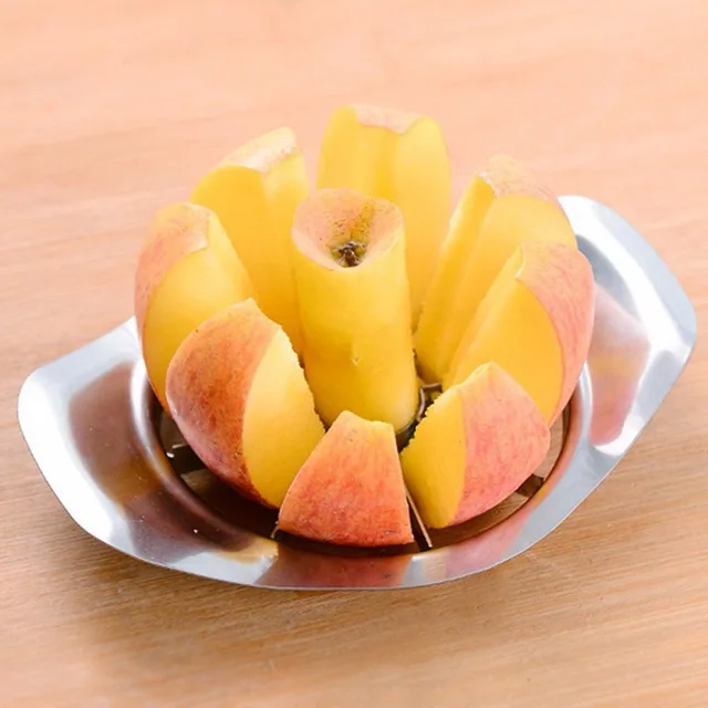 สแตนเลส Apple Slicer เครื่องตัดผักผลไม้ Gadgets ครัวอุปกรณ์เสริมในครัวเรือน Corer ตัดผลไม้เครื่องมือใช้งานง่าย 5