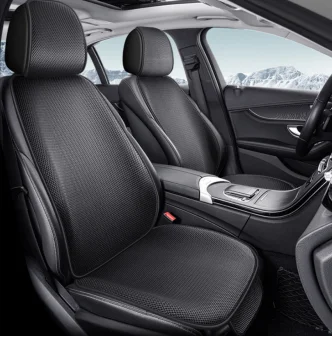 

Кожаная экокожа PKQ, Универсальная высококачественная кожаная защита для автомобильного сиденья, подушка для сиденья для большинства автомобилей, 2 упаковки