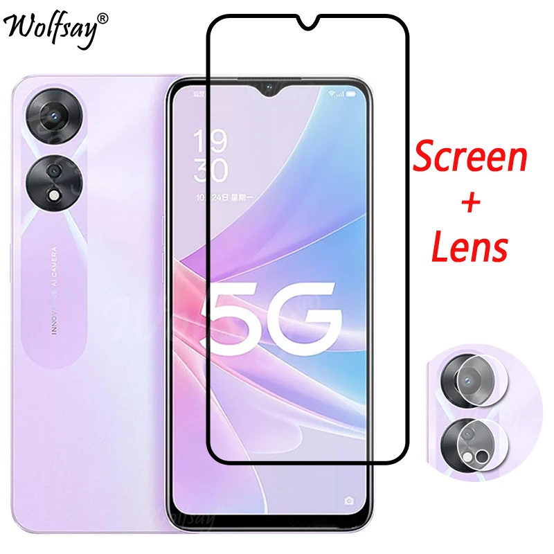 Vetro Temperato A Copertura Totale Per Oppo A78 5G Pellicola Salvaschermo Per Oppo A78 A77 A57S A58K A76 A96 Vetro Per Fotocamera Per Oppo A78 5G Glas