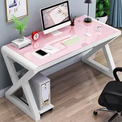 Bureau d'ordinateur en verre trempé, bureau moderne et Simple pour la maison et le bureau, bureau d'étude, Table de jeu pour ordinateur portable, 2022 