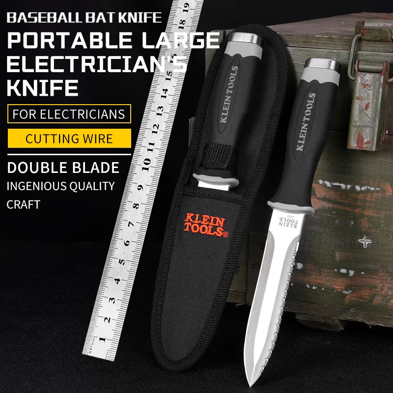 

Нож для выживания HUANGFU, нож из нержавеющей стали для сафари, нож для выживания на открытом воздухе и дайвинга