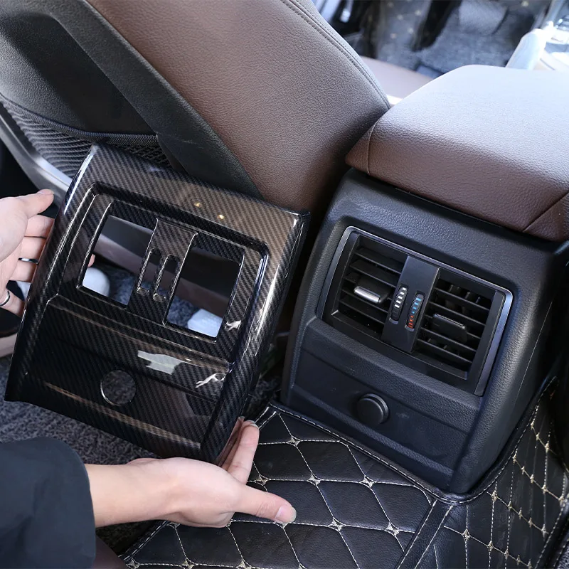 

For BMW 3 4 Series 3GT F30 F31 F32 F34 F36 ABS Car Armrest Box Rear Air Conditioning Air Outlet Frame Cover Trim Car Accessories