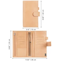 Moterm Travel Notebook Journal Companion Standard Planner Vegetable Tanned Leather Genuine Cowhide Organizer Diary 2