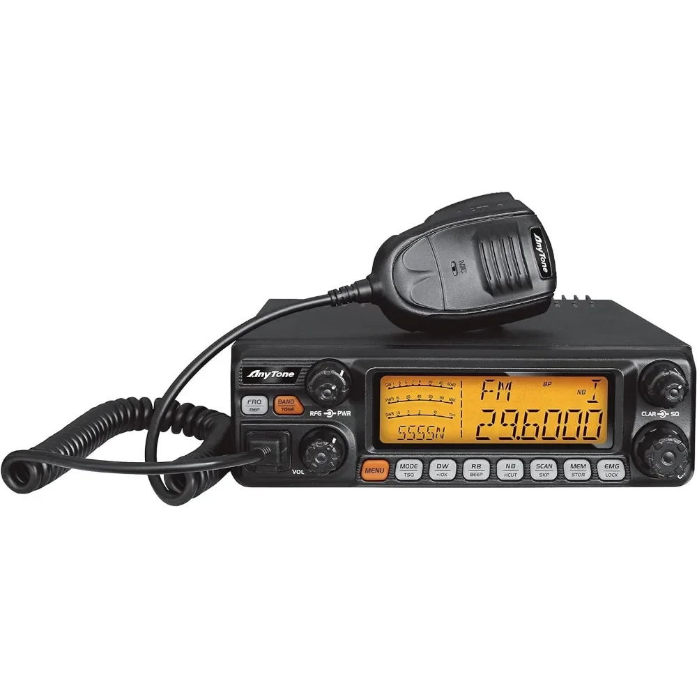 

AnyTone AT-5555N II 10 Meter Radio for Truck, with CTCSS/DCS Function, High Power Output 60W AM PEP,50W FM,SSB 60W