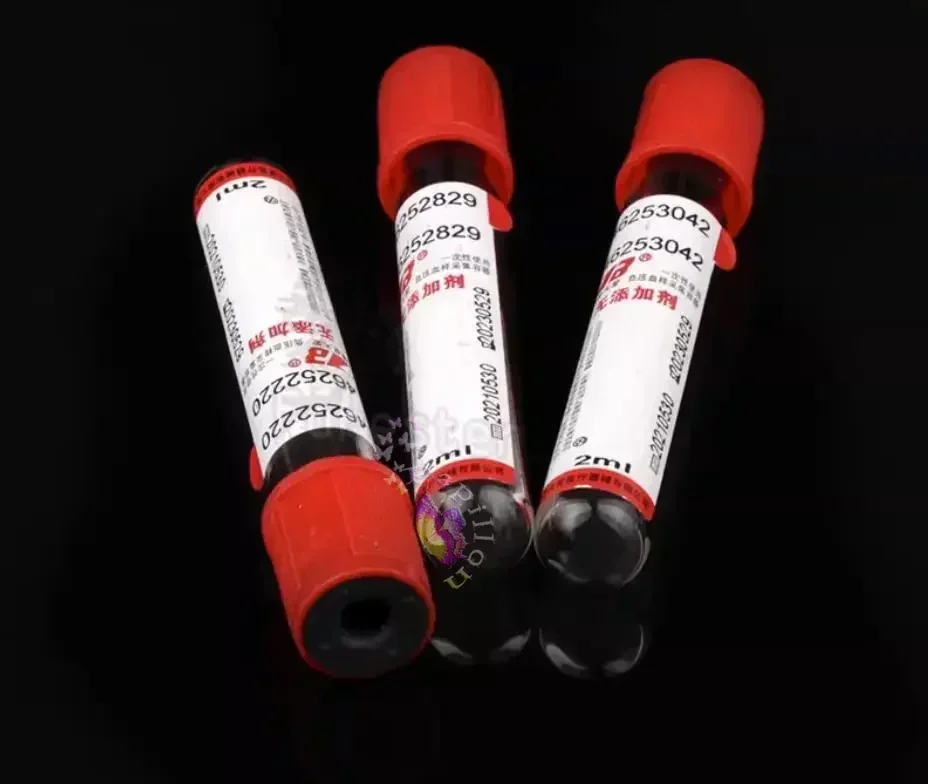 Vacuum Blood Collection No Additives Tube Lab Consumables 100pcs Veterinary 3ml 5ml 10ml Plain Tube Sterile Blood Test Tubes disposable blood collection needle
