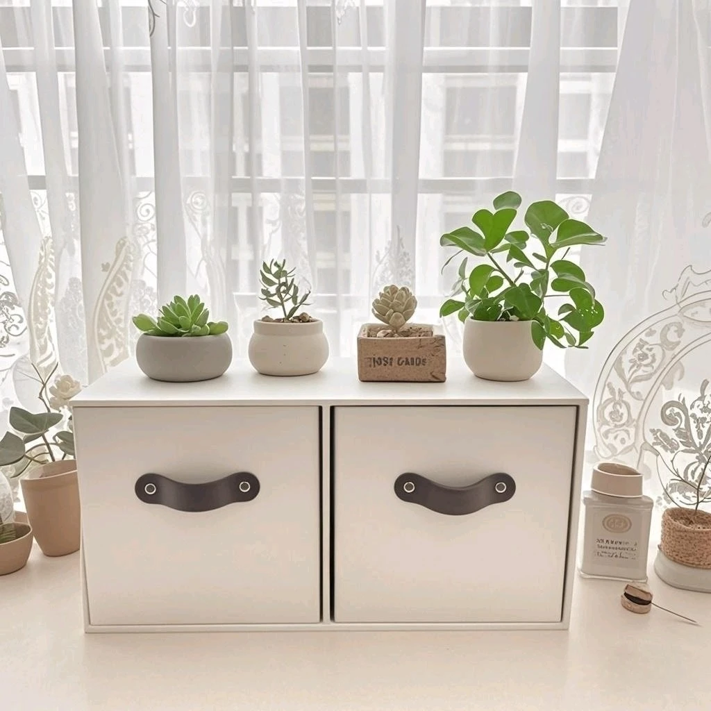 Makeasy MDF 2-Drawer Light Furniture Storage Organizer Unit for Closet, Bedrooms, Playrooms,Kid's room,SOHO (1PC)