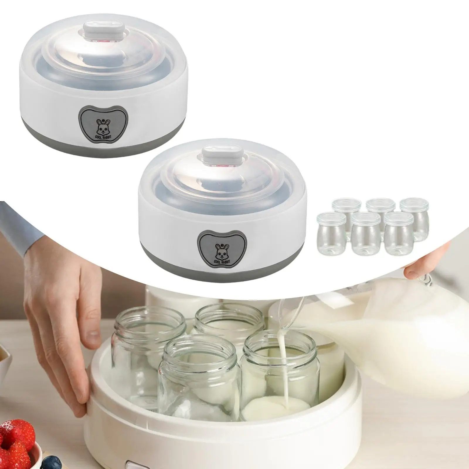 Automatic Yogurt Machine Constant Temperature Control DIY Homemade Yogurt Low Noise 1.2L Electric Machine Multifunctional