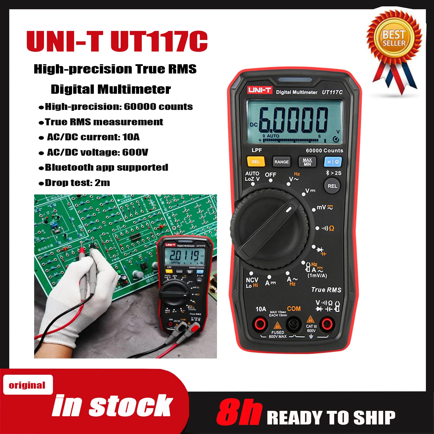 UNI T UT117C High precision True Effective Value Professional
