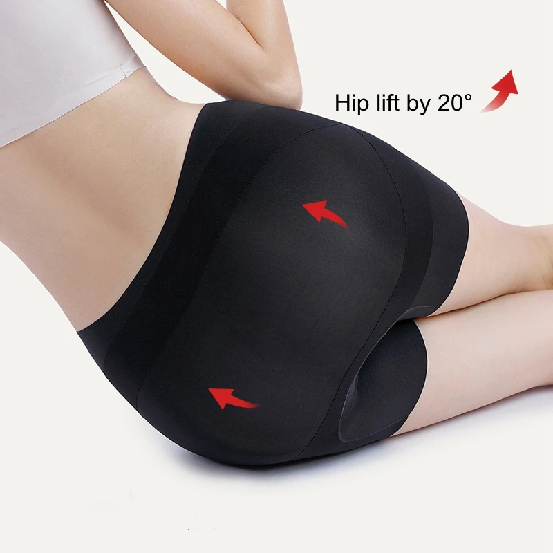 Women's Seamless Hip Lift Shaping Underwear Tummy Control Panties Slimming Shorts Mid Waist Antibacterial Soft Silk Panty