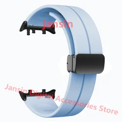 Magnetic Silicone Wristband Bracelet - Replaceable Strap Accessories for Huawei Watch D2 (Light Purple 1)