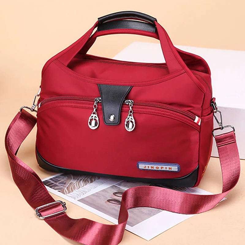 

2024 New Fashion Oxford Cloth Large Capacity Shoulder Bag Ladies Casual Light Outdoor Travel Handbag