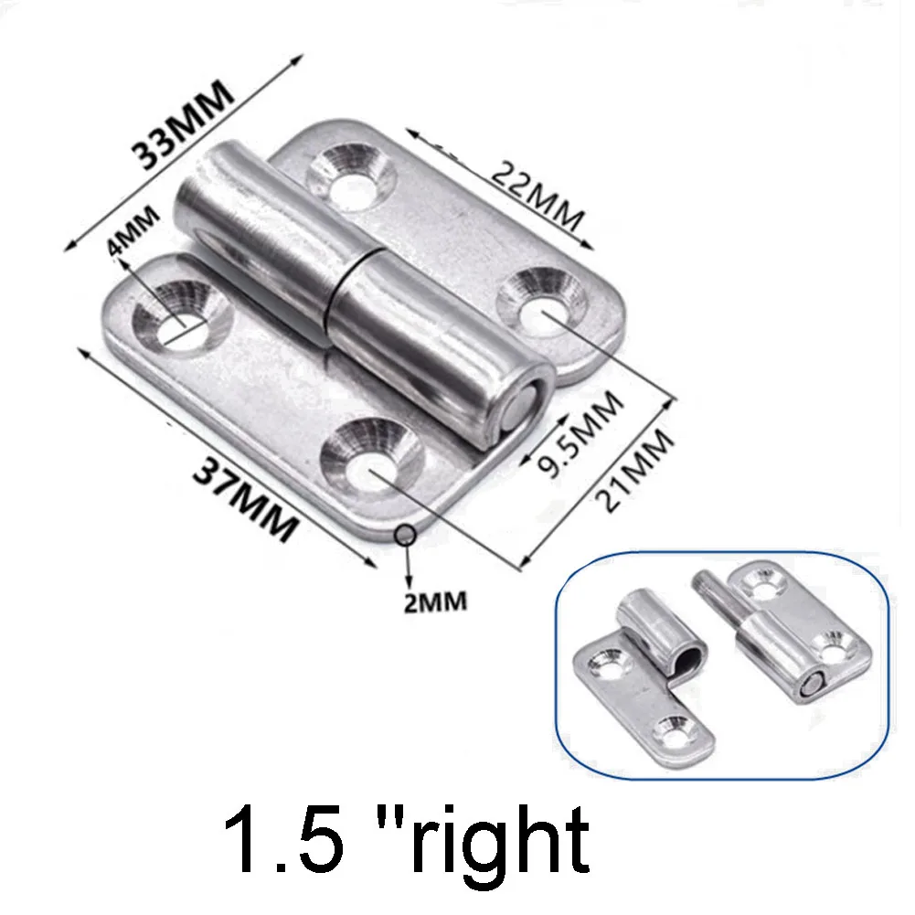 Detachable Hinge Flat Door Connector Hardware 1pcs