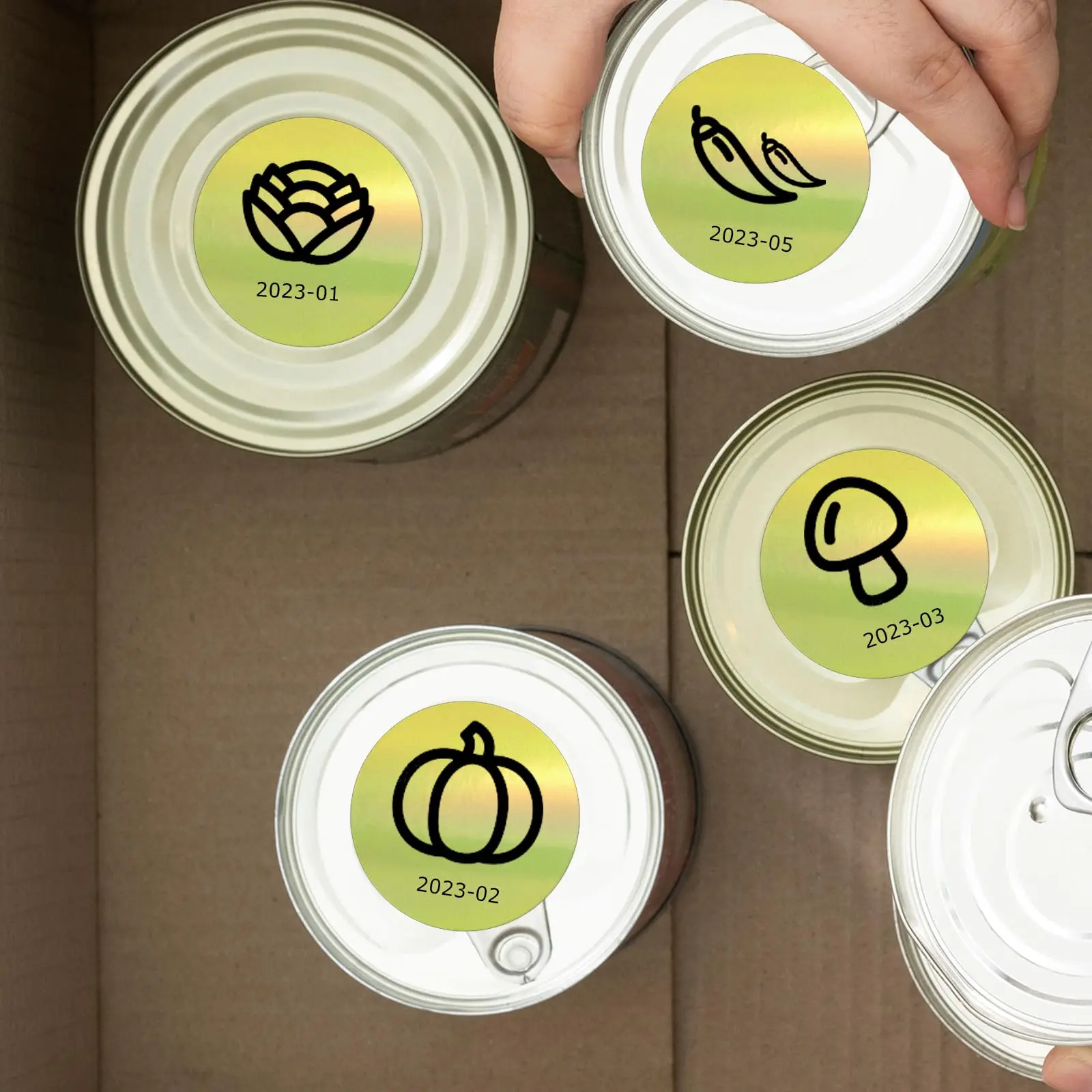 M110 M120 Gold Laser Thermal Labels Metallic Waterproof Adhesive for Laser Printers Luxury Branding Retail Packaging & Gifts