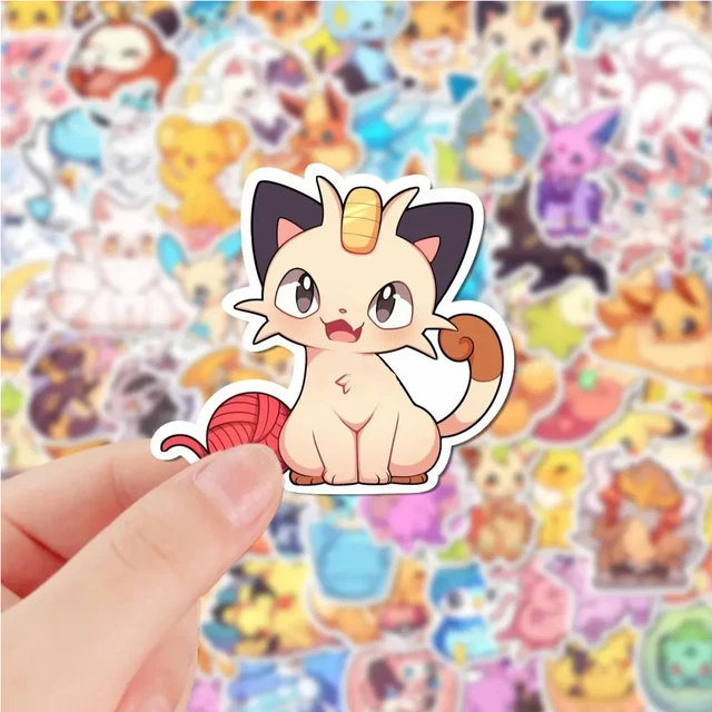 52 nova pokémon eevee bonito anime adesivos à prova dwaterproof água  portátil bagagem manual do carro adesivos decorativos brinquedos -  AliExpress