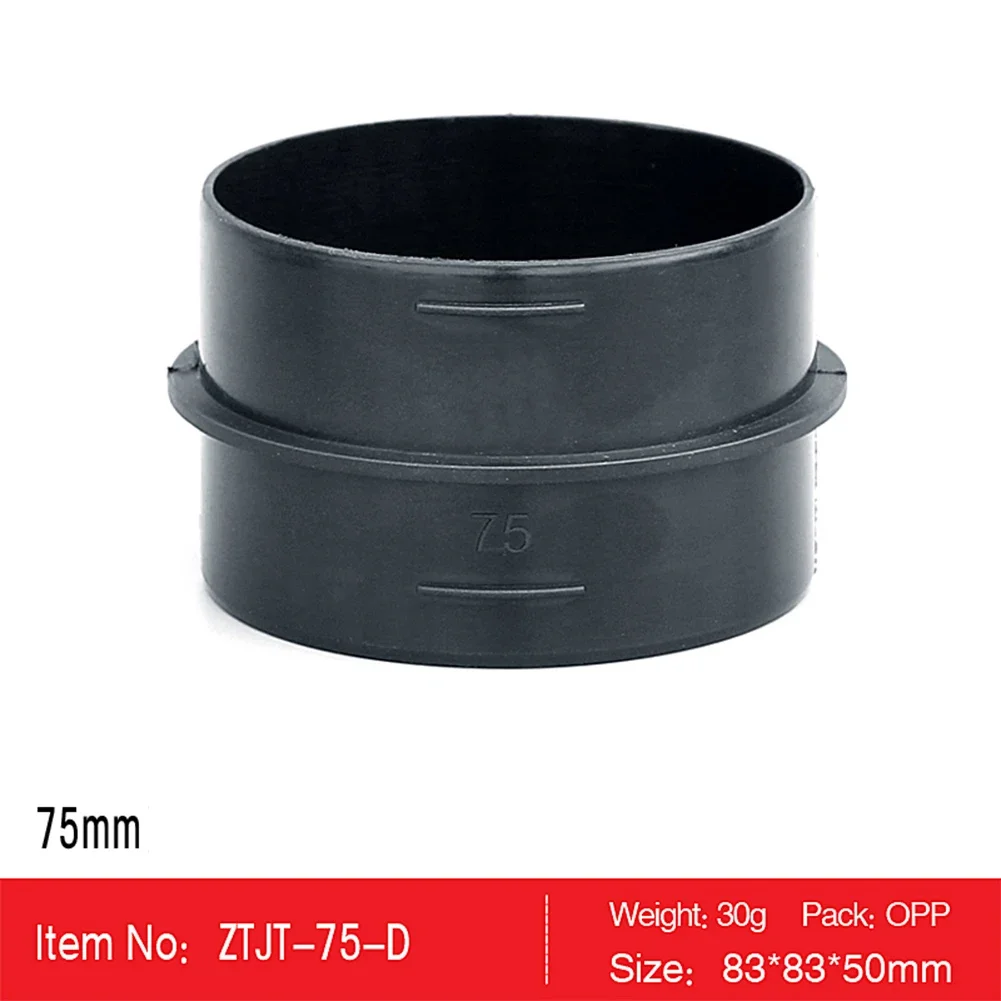

75mm Ducting Joiner Connector Pipe For Eberspacher For Webasto Heater Quality Black Plastic Accessories For Vehicles