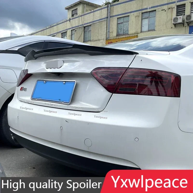 

Real Carbon Fiber Material Trunk Lip Spoiler For Audi A5 B8 2008 2009 2010 11 12 13 2014 2015 2016 Sportback Coupe 2-Doors