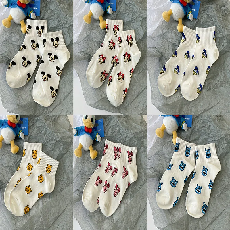 

The New Disney Anime figure Summer thin Mickey Donald Duck Minnie mouse sock Cartoon casual xxx boy and girls Princess socks