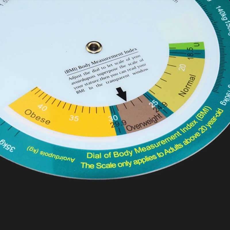 Stable-performance Weight & Height Measurer Body Mass Index Wheel Calculator
