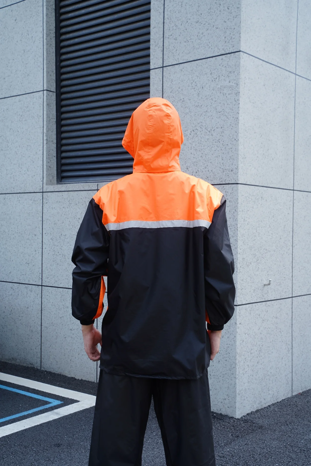 Fashion Thickened Split Rainwear Color Matching Sports Rainsuit Men's Waterproof Riding Motorcycle Raincoat raincoat poncho