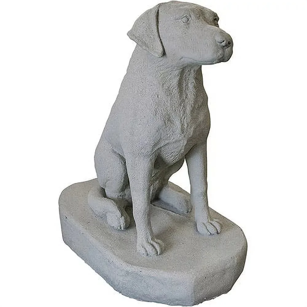 

Sitting Labrador Dog Statue – Natural Granite Appearance – Made of Resin – Lightweight – 31” Height Ing and Garden Decorations