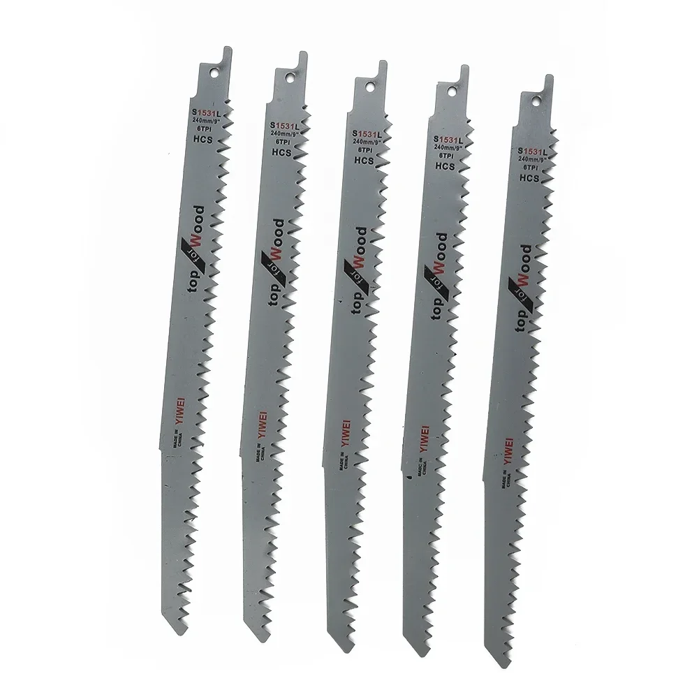 Reciprocating Saw Blades for Fast Cutting Straight Cutting Woodworking Saber Saw Blades Jigsaw S1531L 1/3/5PCS
