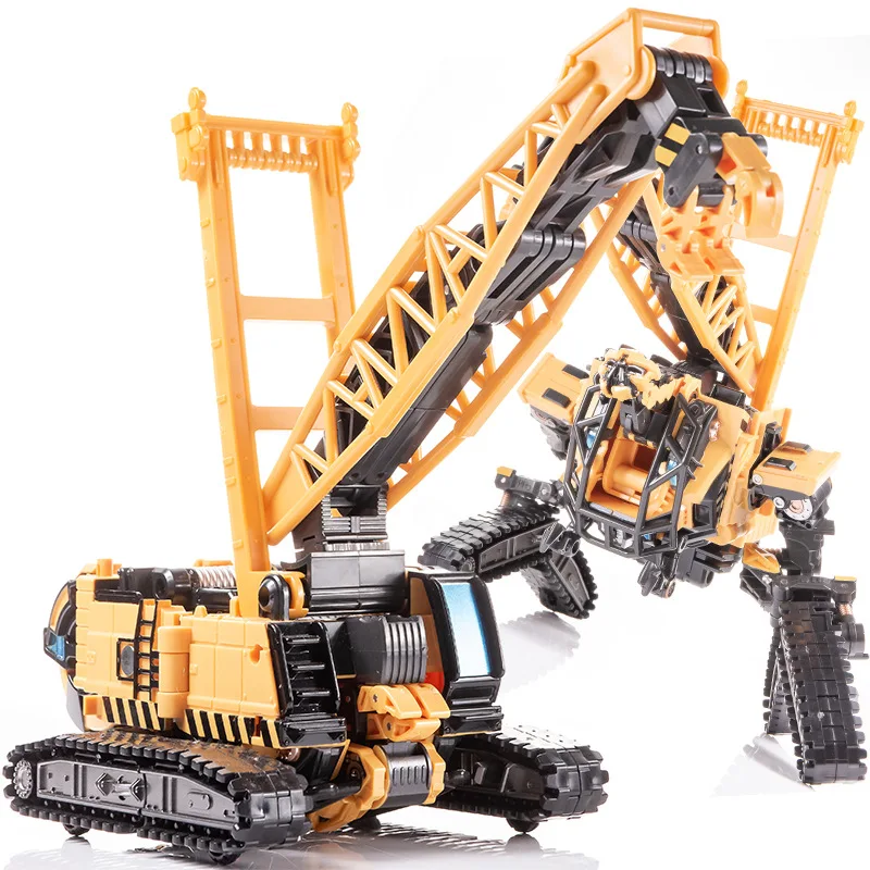 

Puxida MT04 MT-04 Transformation Toys Enlarged Partial Alloy Yellow Iron Arm Hightower Crane G1 Robot Devastator Action Figure